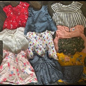Baby Girl 0-3 summer: 15 pc Tops/Dresses/Rompers
